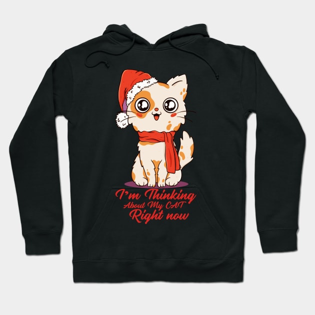 I'm thinging about my cat right now t-shirt Hoodie by DMarts